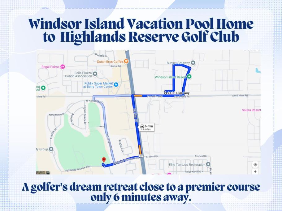 Windsor Island Vacation Pool Home Давенпорт Екстер'єр фото