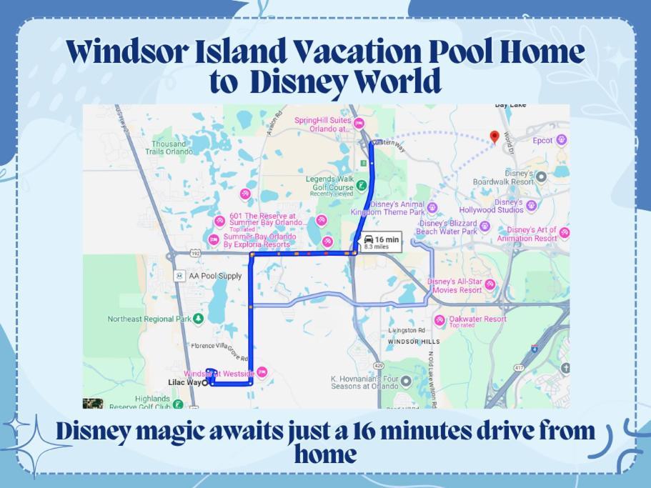 Windsor Island Vacation Pool Home Давенпорт Екстер'єр фото